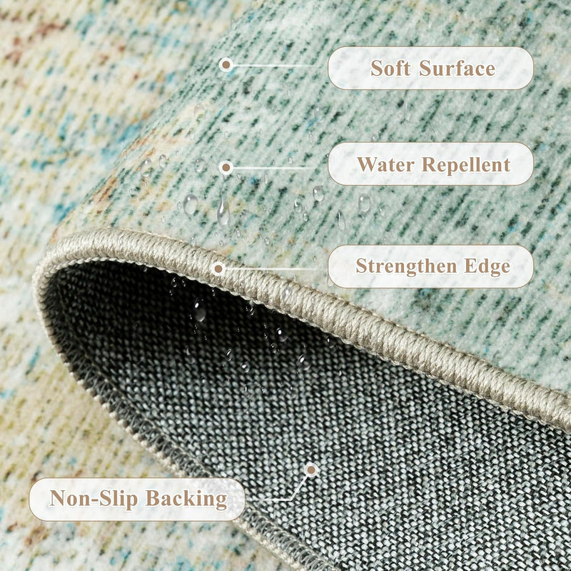 Washable Rugs Living Room Rug Large Carpet