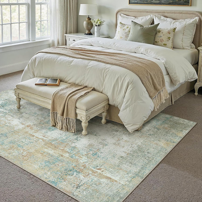 Washable Rugs Living Room Rug Large Carpet