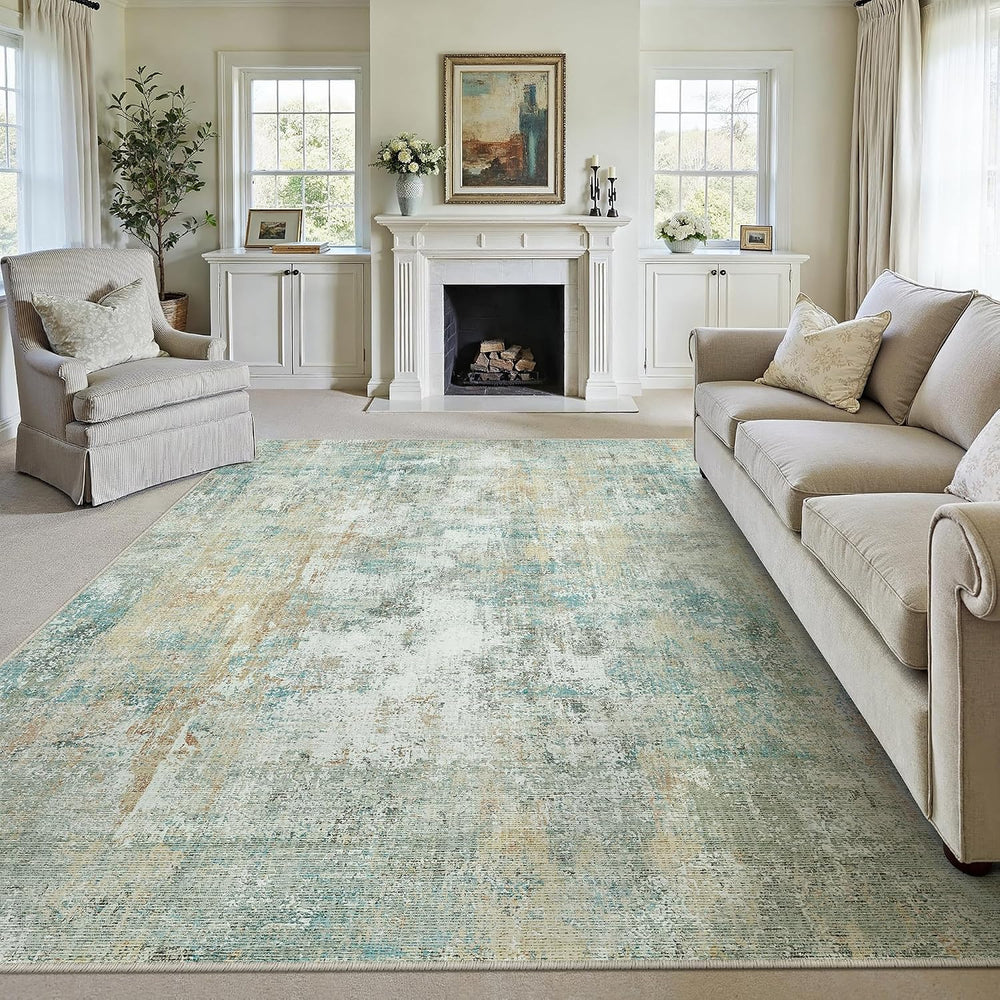 Washable Rugs Living Room Rug Large Carpet