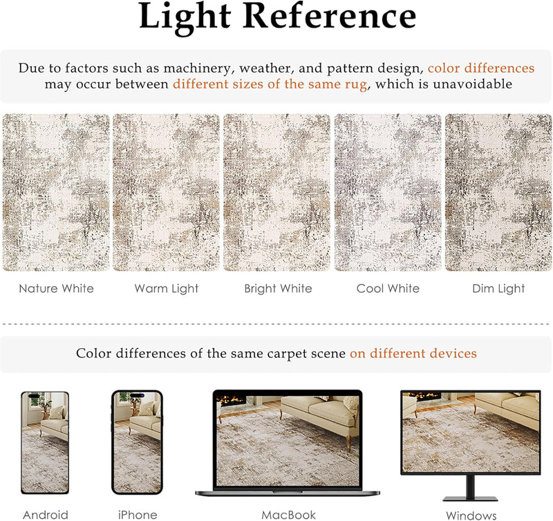 Washable Rugs Living Room Rug Non Slip