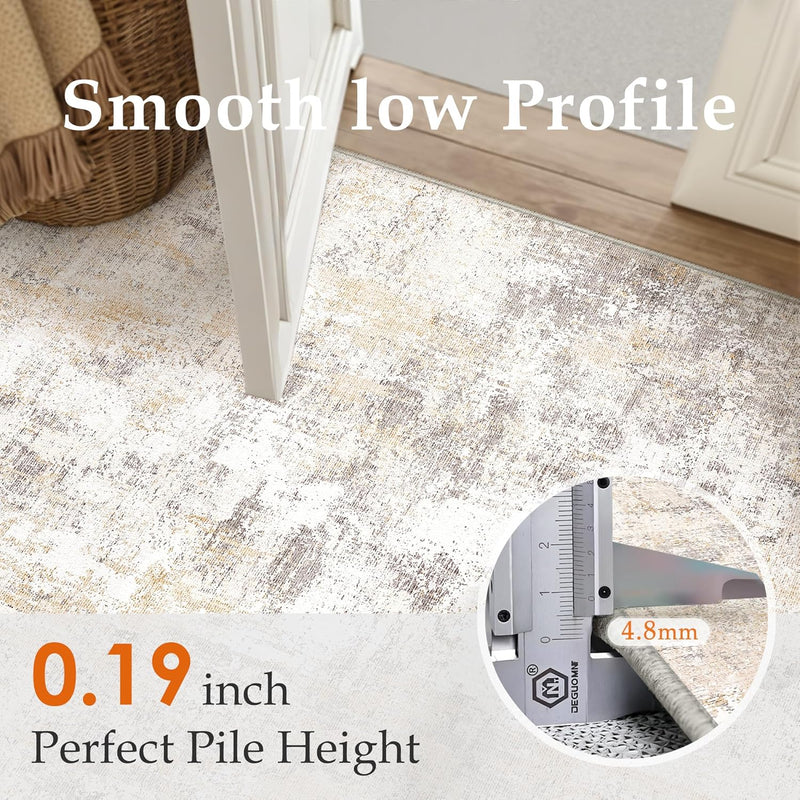 Washable Rugs Living Room Rug Non Slip
