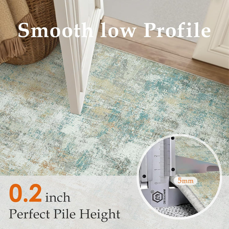 Washable Rugs Living Room Rug Non Slip