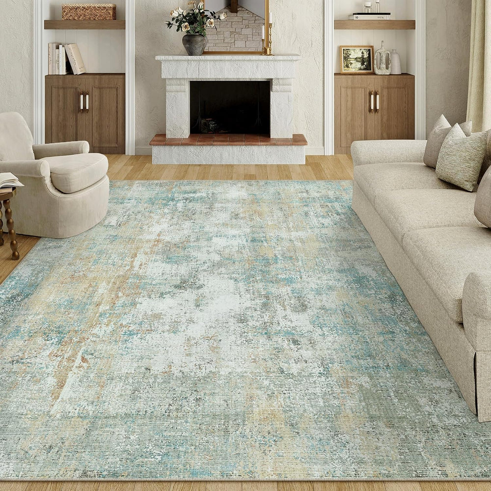 Washable Rugs Living Room Rug Non Slip