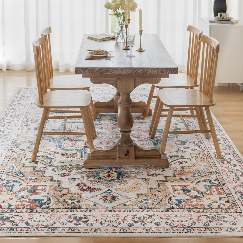 Washable Rugs Living Room Short Pile Area Rug