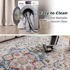 Washable Rugs Living Room Short Pile Area Rug