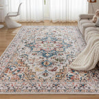 Washable Rugs Living Room Short Pile Area Rug