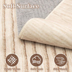 Washable Rugs Living Room Soft Geometric Rug
