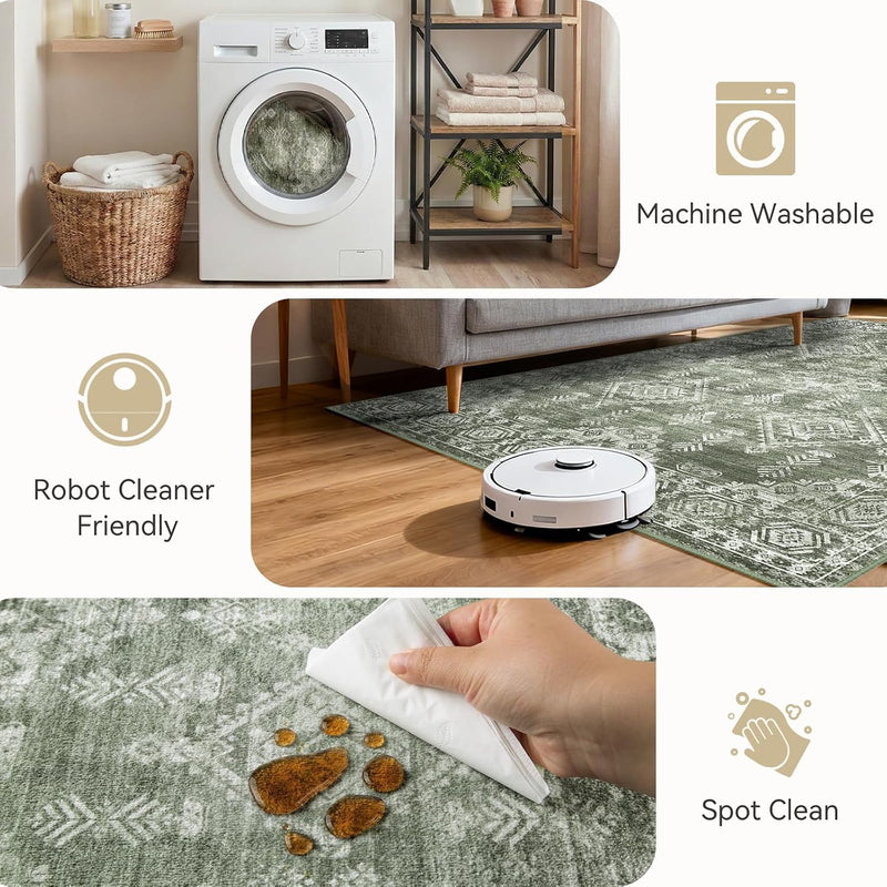 Area Rugs Living Room Washable Rug