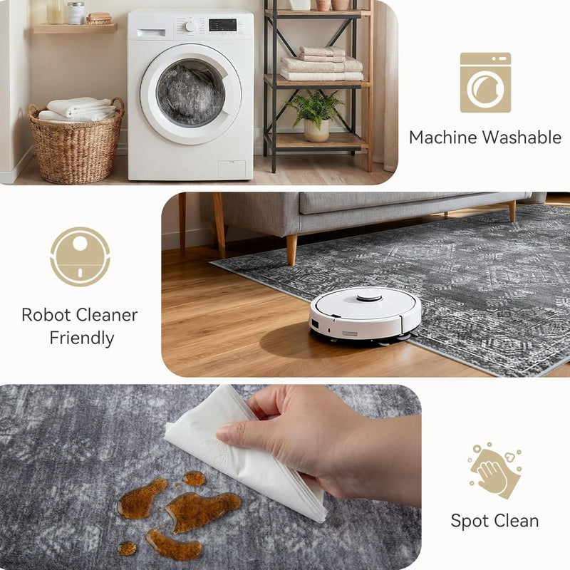 Area Rugs Living Room Washable Rug