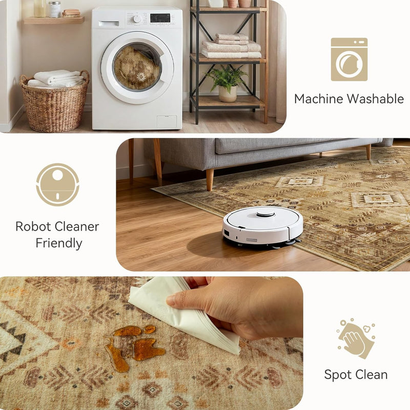 Area Rugs Living Room Washable Rug