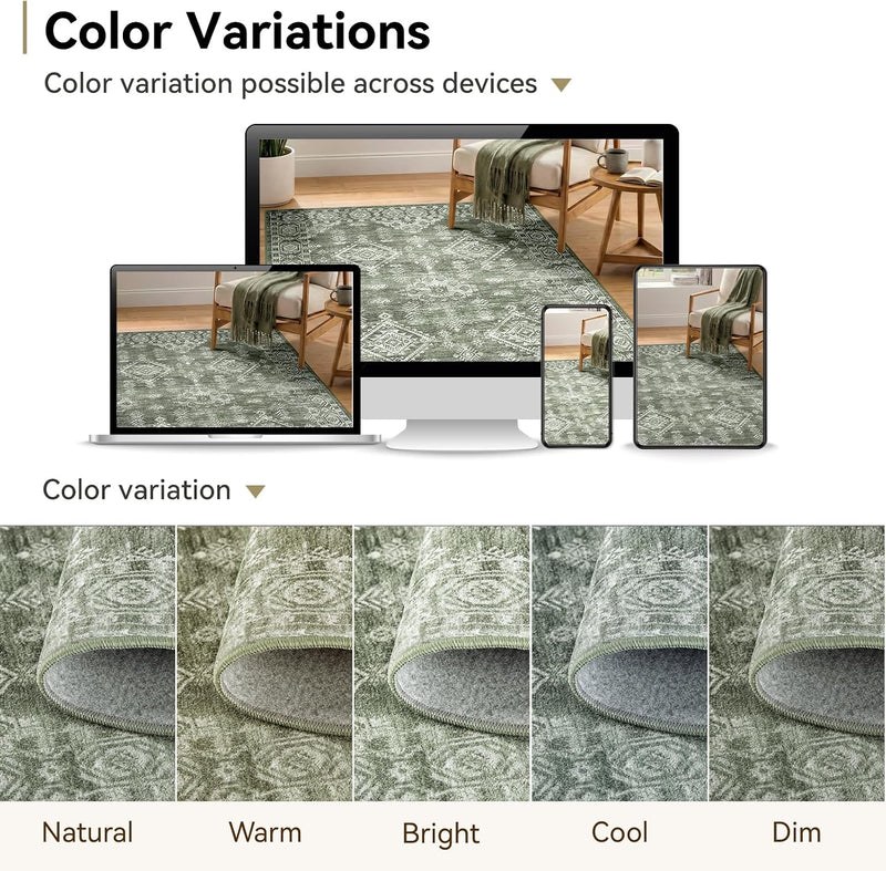 Area Rugs Living Room Washable Rug