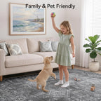 Washable Rugs Living Room Soft Short Pile