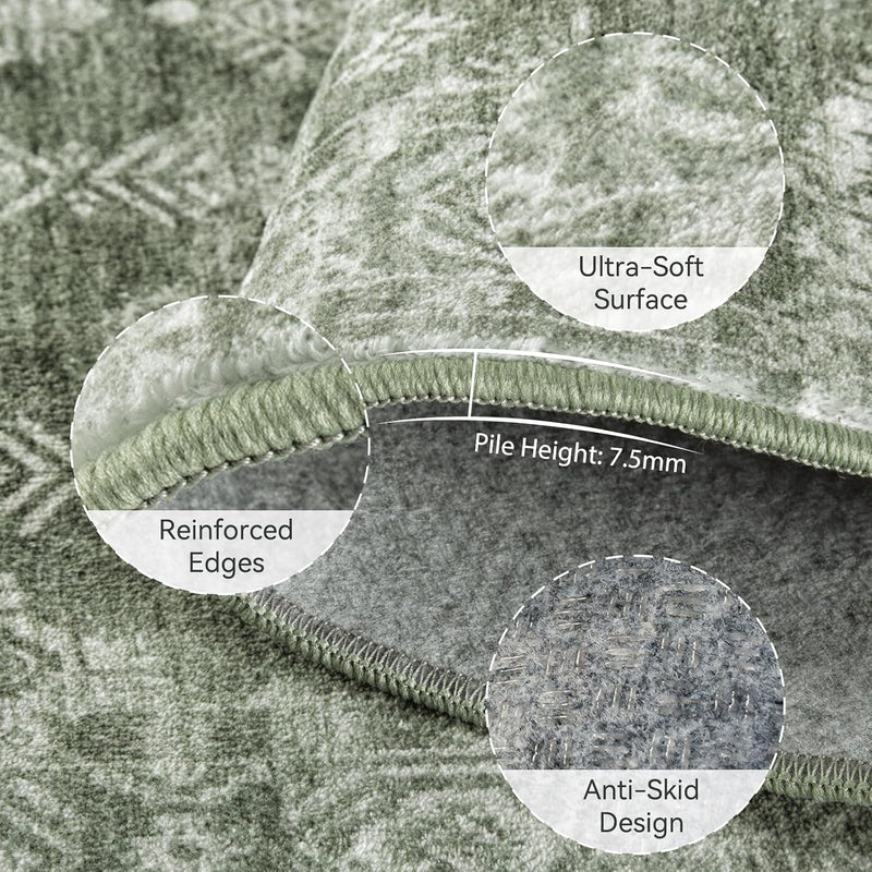 Area Rugs Living Room Washable Rug