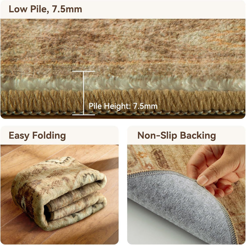 Area Rugs Living Room Washable Rug