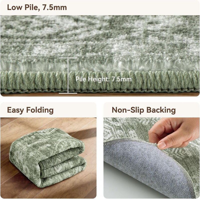 Area Rugs Living Room Washable Rug