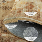 Washable Rugs Living Room Soft Short Pile