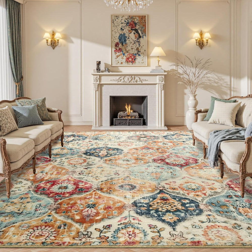 Washable Rugs Living Room Vintage Rug Boho