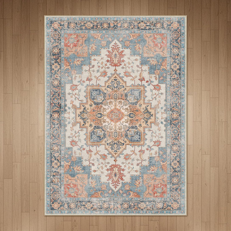 Large Rug Boho Sage Washable Non-Slip Vintage