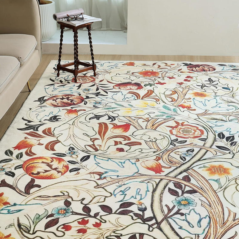 Washable Rugs Living Room William Morris Strawberry