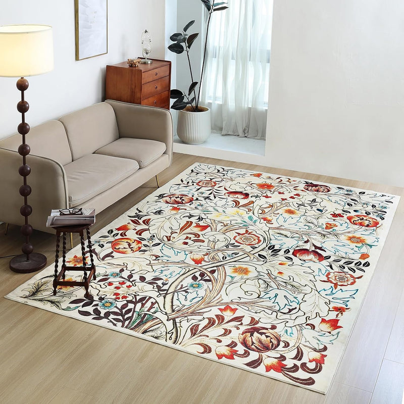 Washable Rugs Living Room William Morris Strawberry