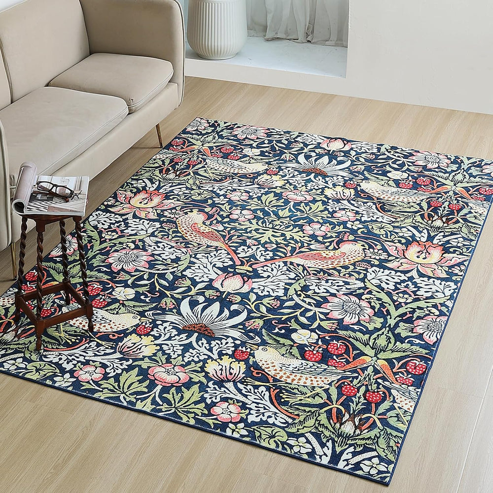 Washable Rugs Living Room William Morris Strawberry
