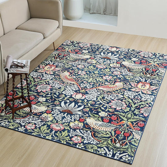 Washable Rugs Living Room William Morris Strawberry