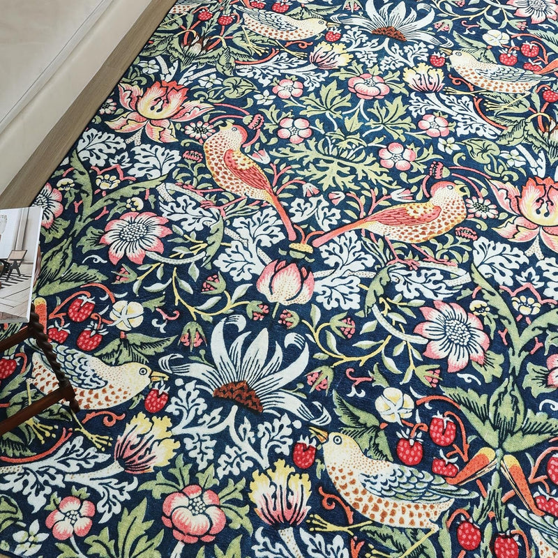 Washable Rugs Living Room William Morris Strawberry