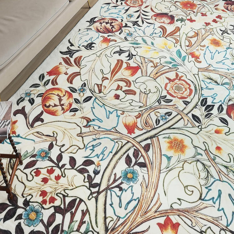Washable Rugs Living Room William Morris Strawberry
