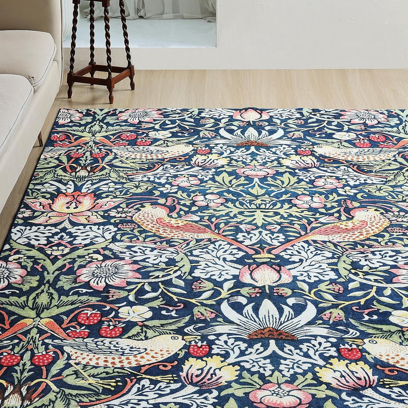 Washable Rugs Living Room William Morris Strawberry