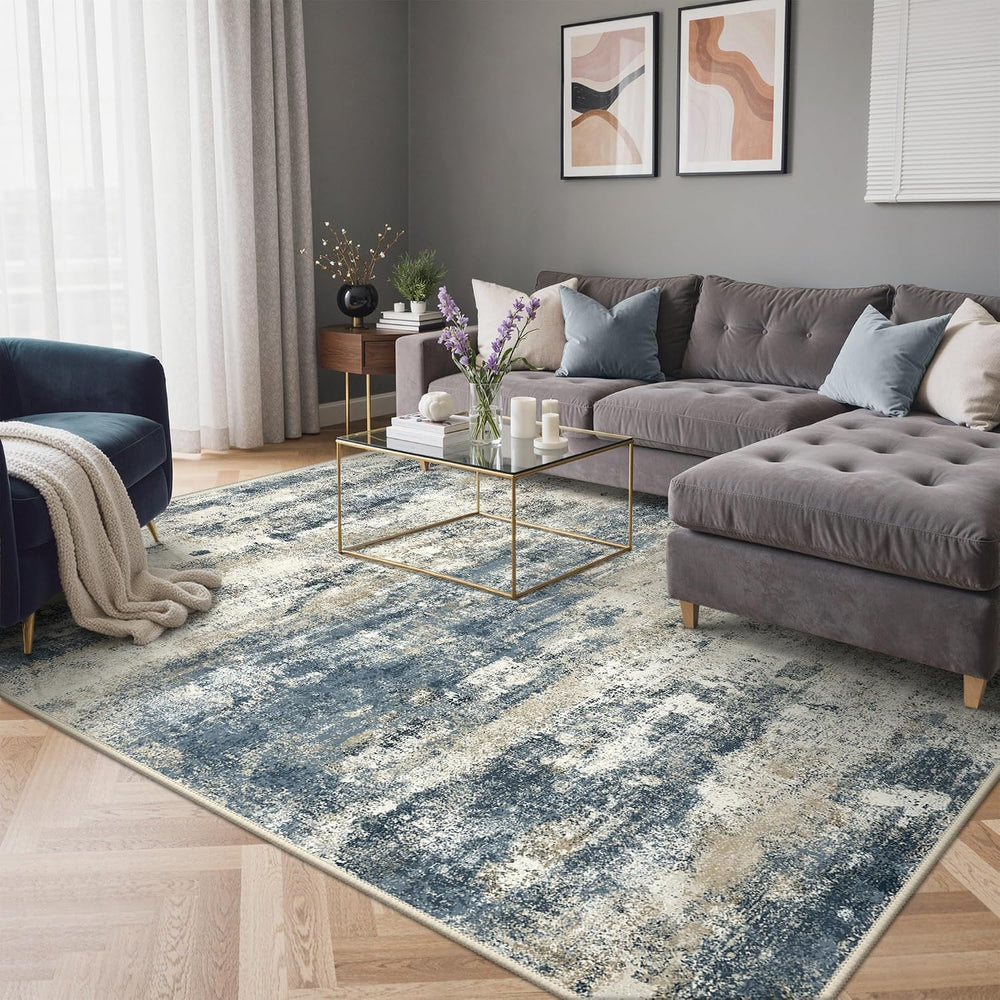 Abstract Rug Washable Non-Slip Carpet Living Room