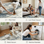 Abstract Rug Washable Non-Slip Carpet Living Room