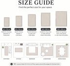 Washable Short Pile Area Rugs for Living Room