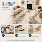 Washable Short Pile Area Rugs for Living Room
