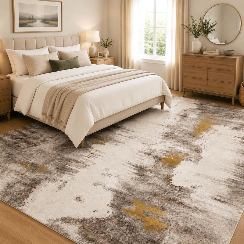 Washable Short Pile Area Rugs for Living Room
