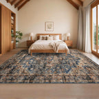 Washable Vintage Living Room Area Rug Machine