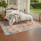 Washable Vintage Living Room Area Rug Machine