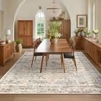 Washable Vintage Living Room Area Rug Machine