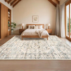 Washable Vintage Living Room Area Rug Machine