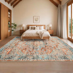 Washable Vintage Living Room Area Rug Machine