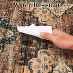 Washable Vintage Living Room Area Rug Machine