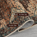 Washable Vintage Living Room Area Rug Machine