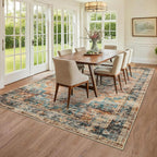Washable Vintage Living Room Area Rug Machine