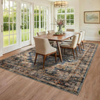Washable Vintage Living Room Area Rug Machine