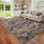Washable Vintage Living Room Area Rug Machine