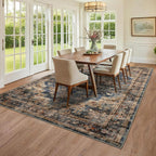 Washable Vintage Living Room Area Rug Machine