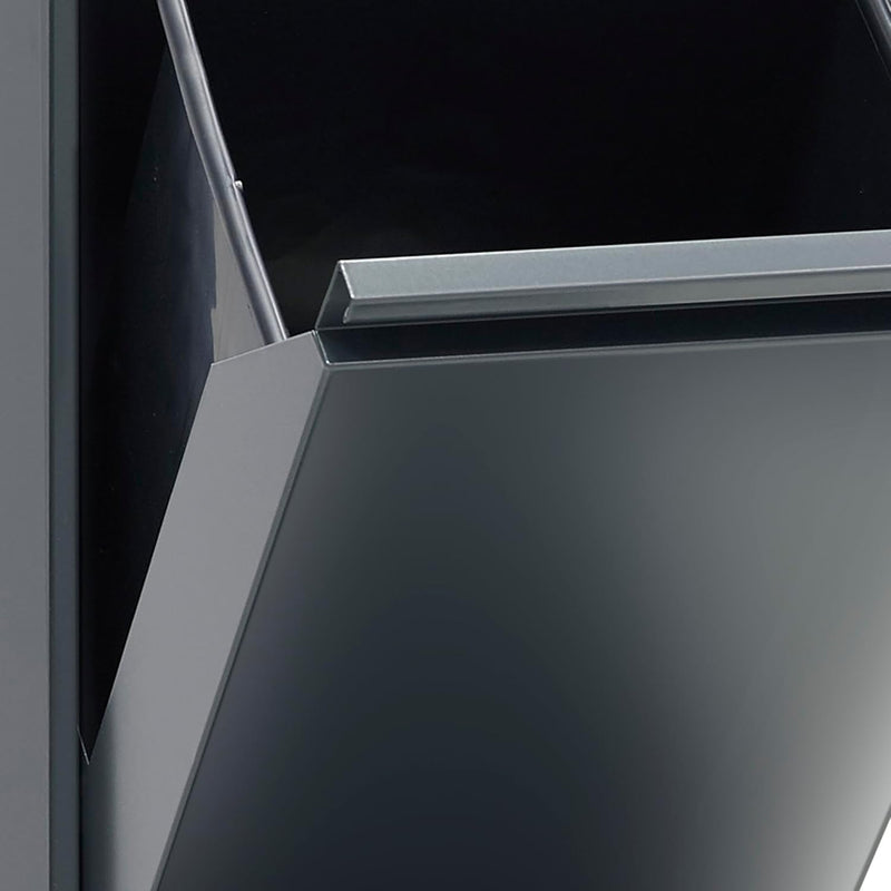 Waste Separation and Recycling Bin in Steel