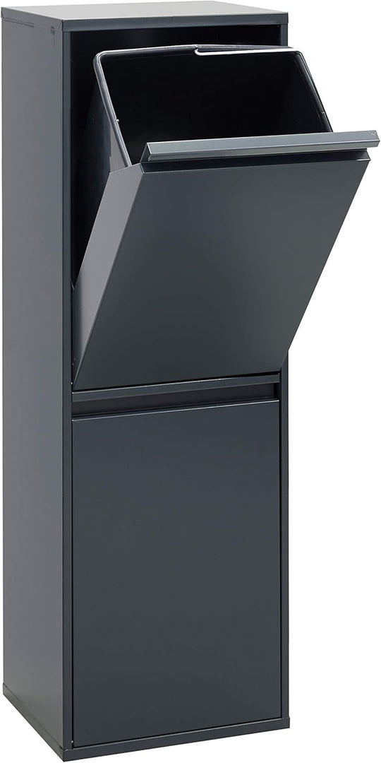 Waste Separation and Recycling Bin in Steel