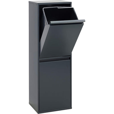 Waste Separation and Recycling Bin in Steel