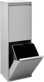 Waste Separation and Recycling Bin in Steel