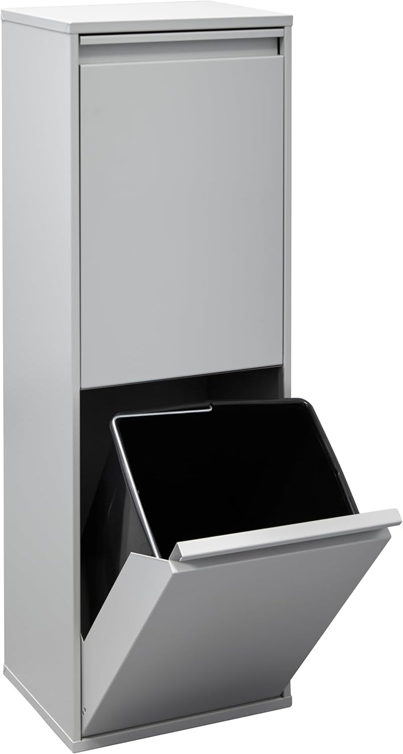 Waste Separation and Recycling Bin in Steel
